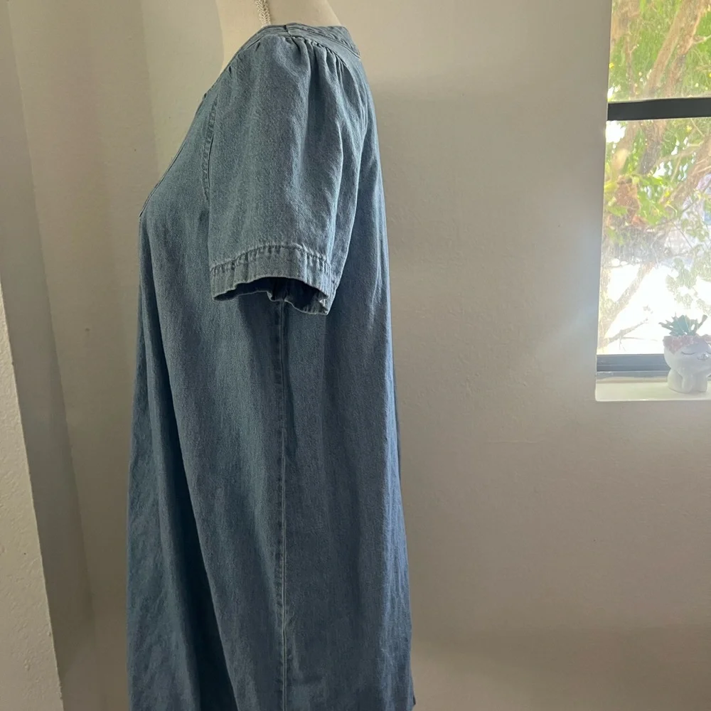 Madewell Light Blue‎ Denim Dress - Picture 5 of 9